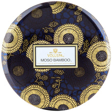 Load image into Gallery viewer, Moso Bamboo 3 Wick Tin Candle
