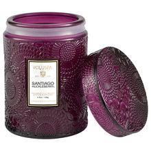 Load image into Gallery viewer, Santiago Huckleberry Small Glass Jar Candle
