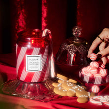 Load image into Gallery viewer, Crushed Candy Cane Large Jar Candle
