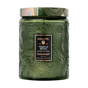 Temple Moss Large Glass Jar Candle