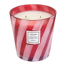 Load image into Gallery viewer, Crushed Candy Cane 3 Wick Hearth Candle
