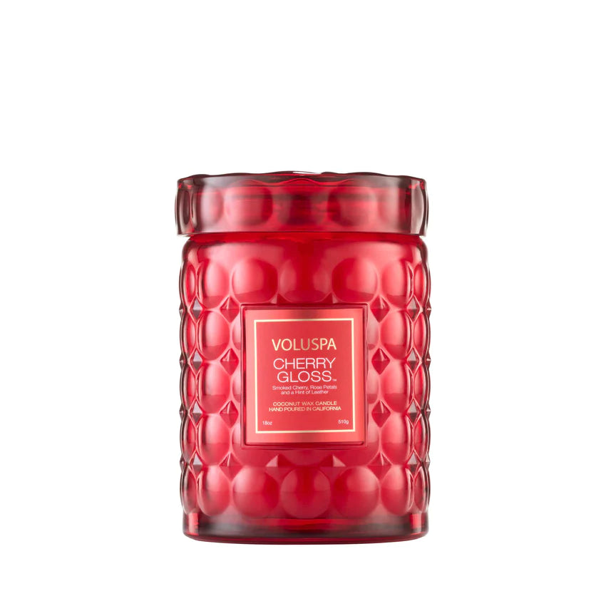 Cherry Gloss Large Glass Jar Candle