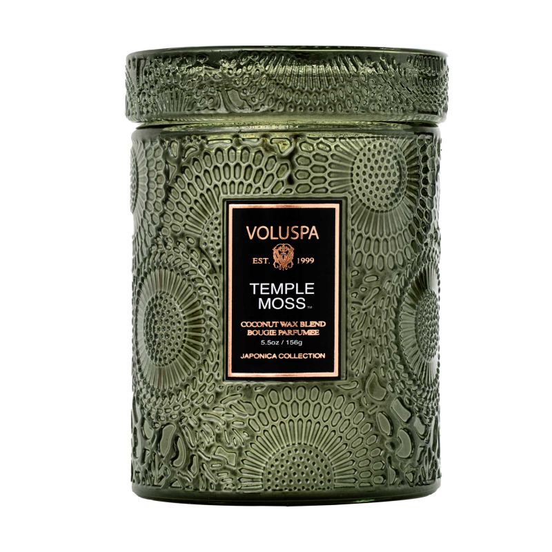 Temple Moss Small Glass Jar Candle