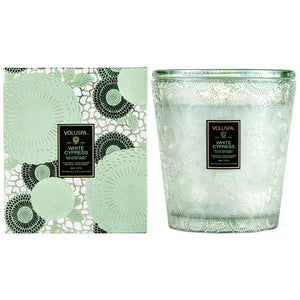 White Cypress 3 Wick Hearth Candle