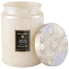 Load image into Gallery viewer, Santal Vanille Large Glass Jar Candle
