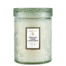 Load image into Gallery viewer, French Cade Lavender Small Glass Jar Candle
