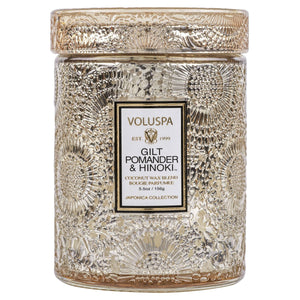 Gilt Pomander & Hinoki Small Jar Candle