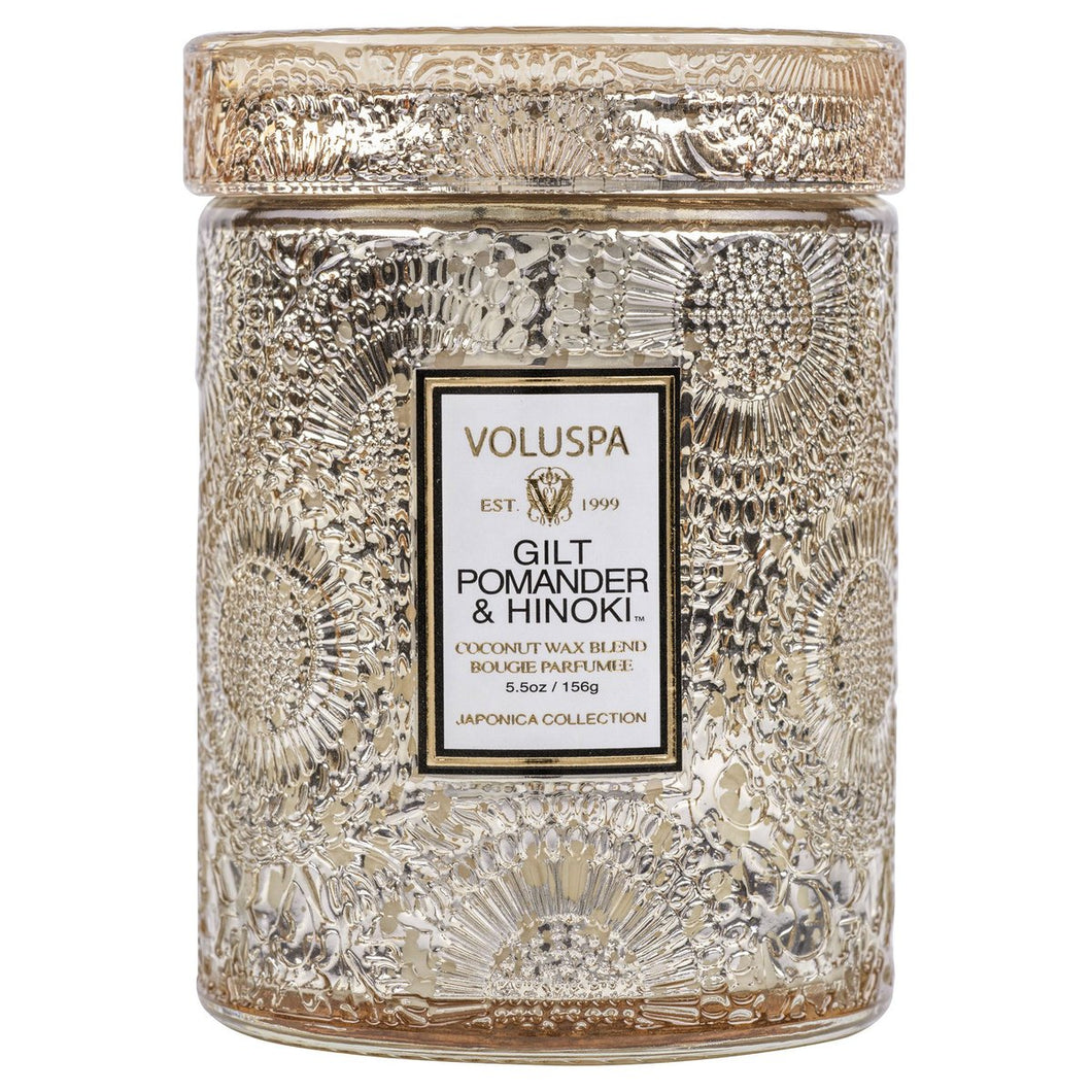 Gilt Pomander & Hinoki Small Jar Candle