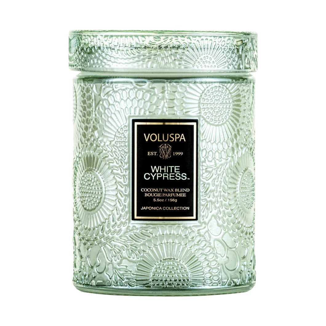 White Cypress Small Jar Candle