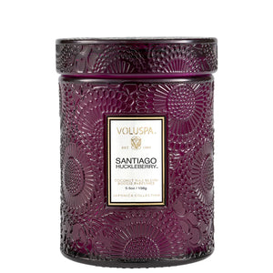 Santiago Huckleberry Small Glass Jar Candle
